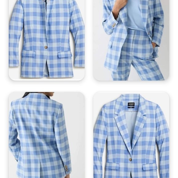J.Crew Collection Willa blazer in gingham - Picture 2 of 3